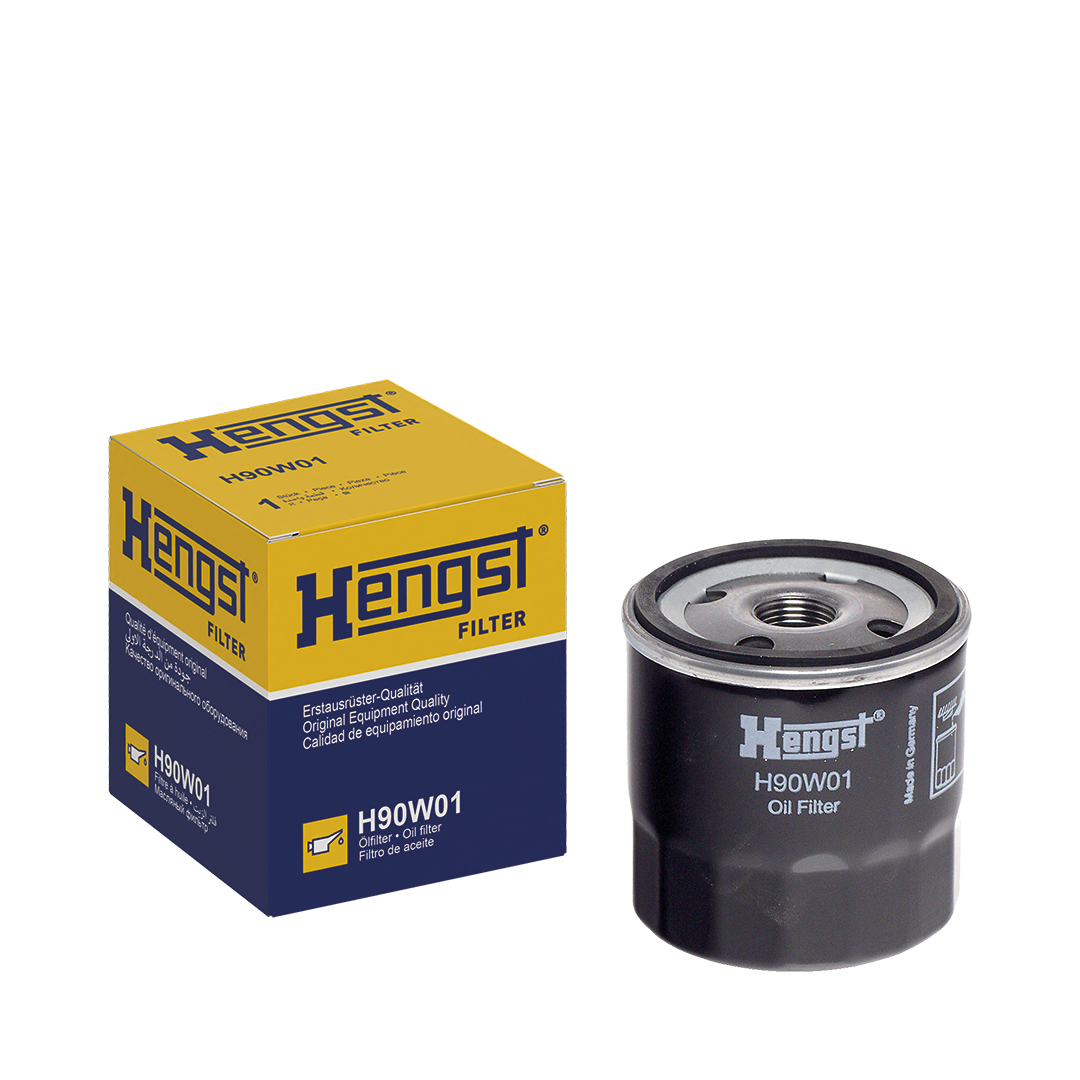 HENGST FILTER Oliefilter h90w01 Påskruet 79mm 3/4-16 UNF for OPEL VAUXHALL FORD GENERAL MOTORS INNOCENTI STEYR CITROËN PEUGEOT RENAULT ROVER