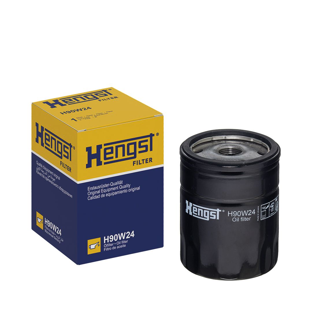 HENGST FILTER Oliefilter h90w24 Påskruet 93mm 3/4-16 UNF for VAG