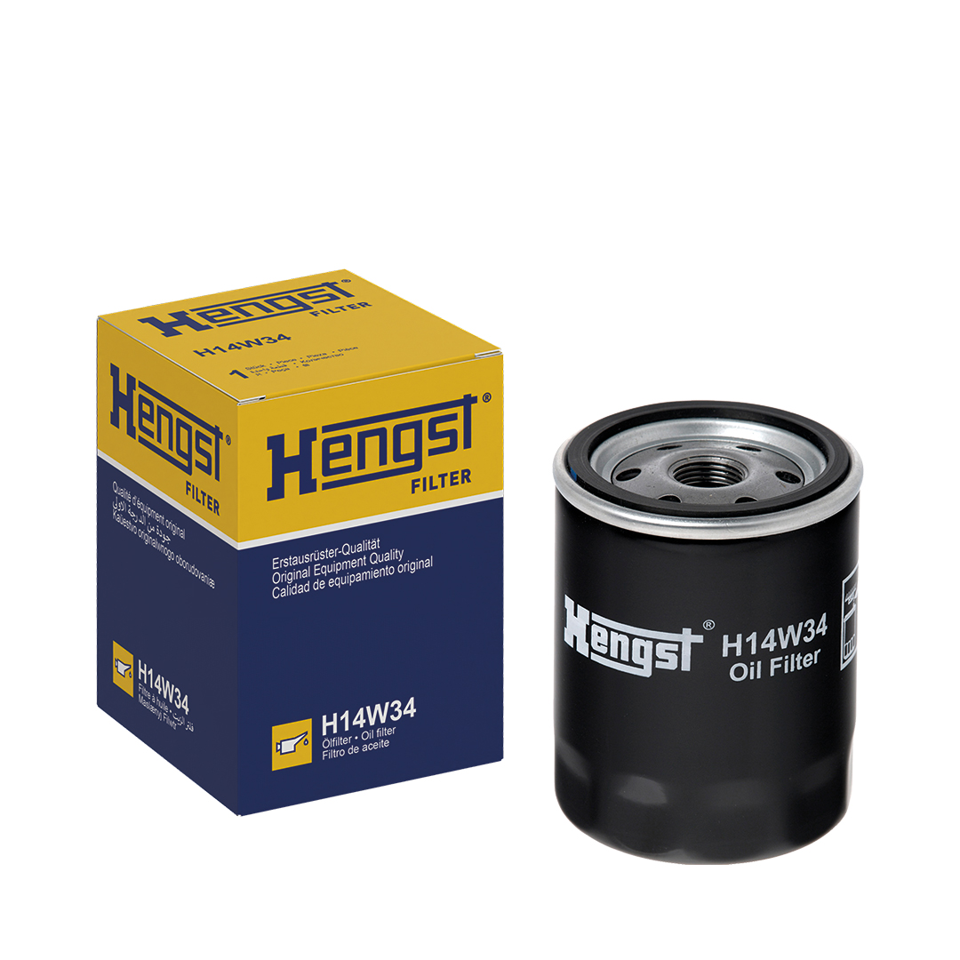 HENGST FILTER Oliefilter h14w34 Påskruet 100mm 3/4-16 UNF for LAND ROVER