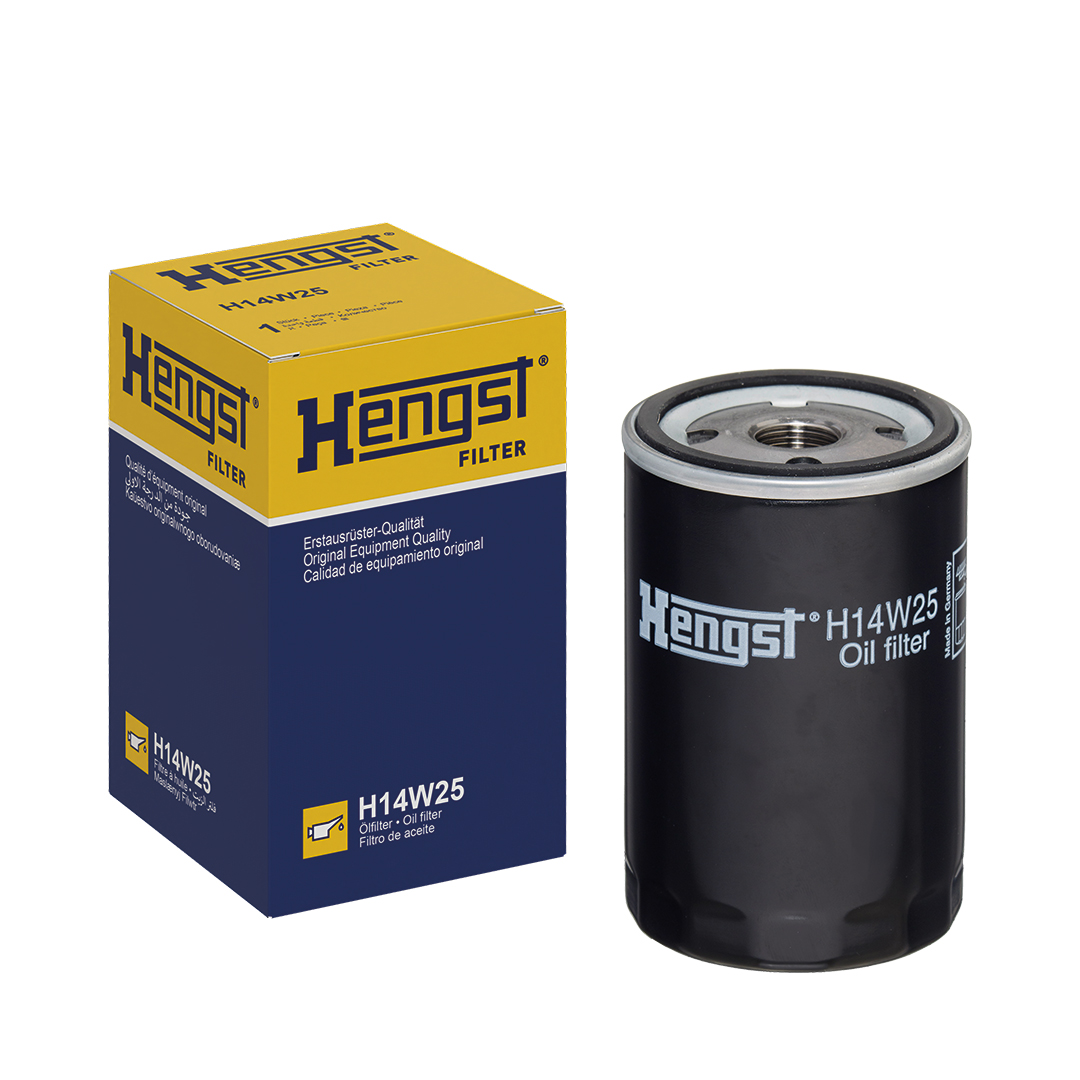 HENGST FILTER Oliefilter h14w25 Påskruet 123mm M20x1.5 for FORD PORSCHE