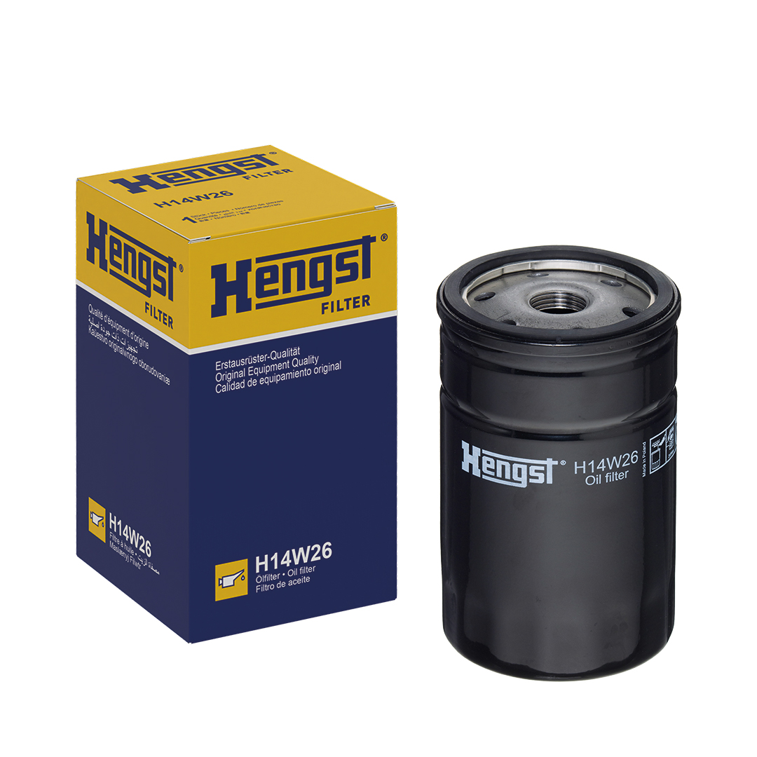 HENGST FILTER Oliefilter h14w26 Påskruet 123mm 3/4-16 UNF for OPEL GENERAL MOTORS LDV