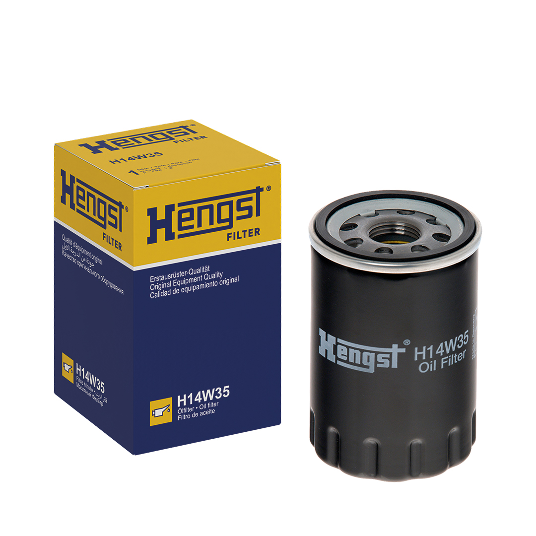 HENGST FILTER Oliefilter h14w35 Påskruet 119mm 1-12 UNF for JAGUAR