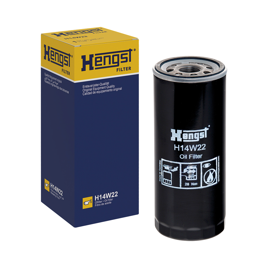 HENGST FILTER Oliefilter h14w22 Påskruet 203mm M24x2 for GARDNER VAG