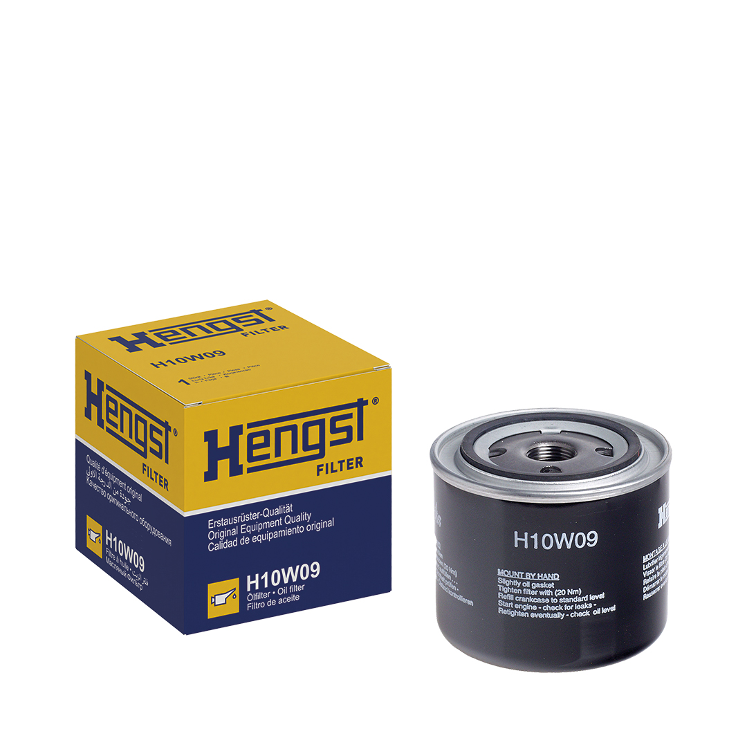 HENGST FILTER Oliefilter h10w09 Påskruet 85mm M20x1.5 for VOLVO GENERAL MOTORS ISUZU