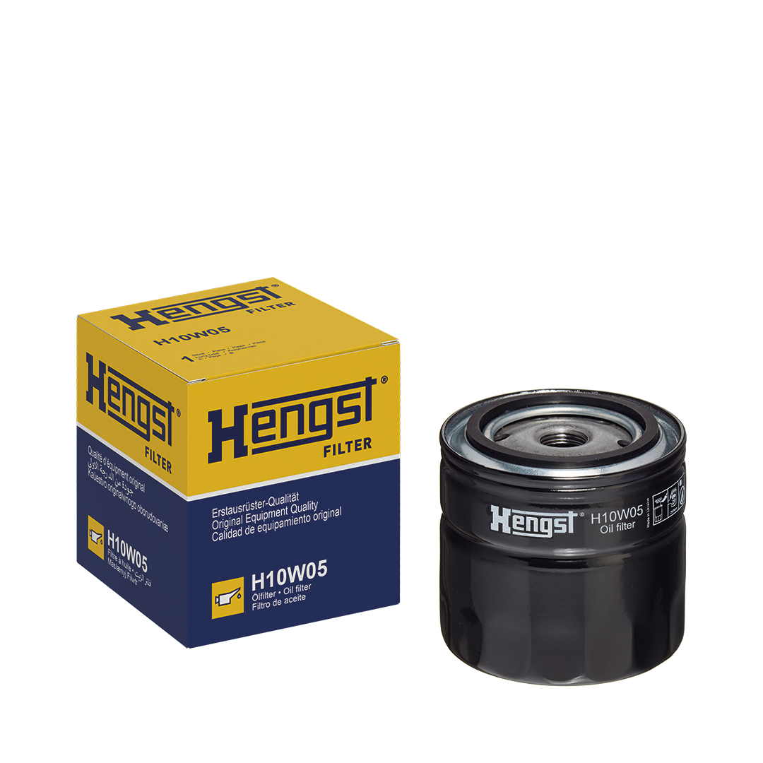 HENGST FILTER Oliefilter h10w05 Påskruet 95mm 3/4-16 UNF for FORD PORSCHE PEUGEOT
