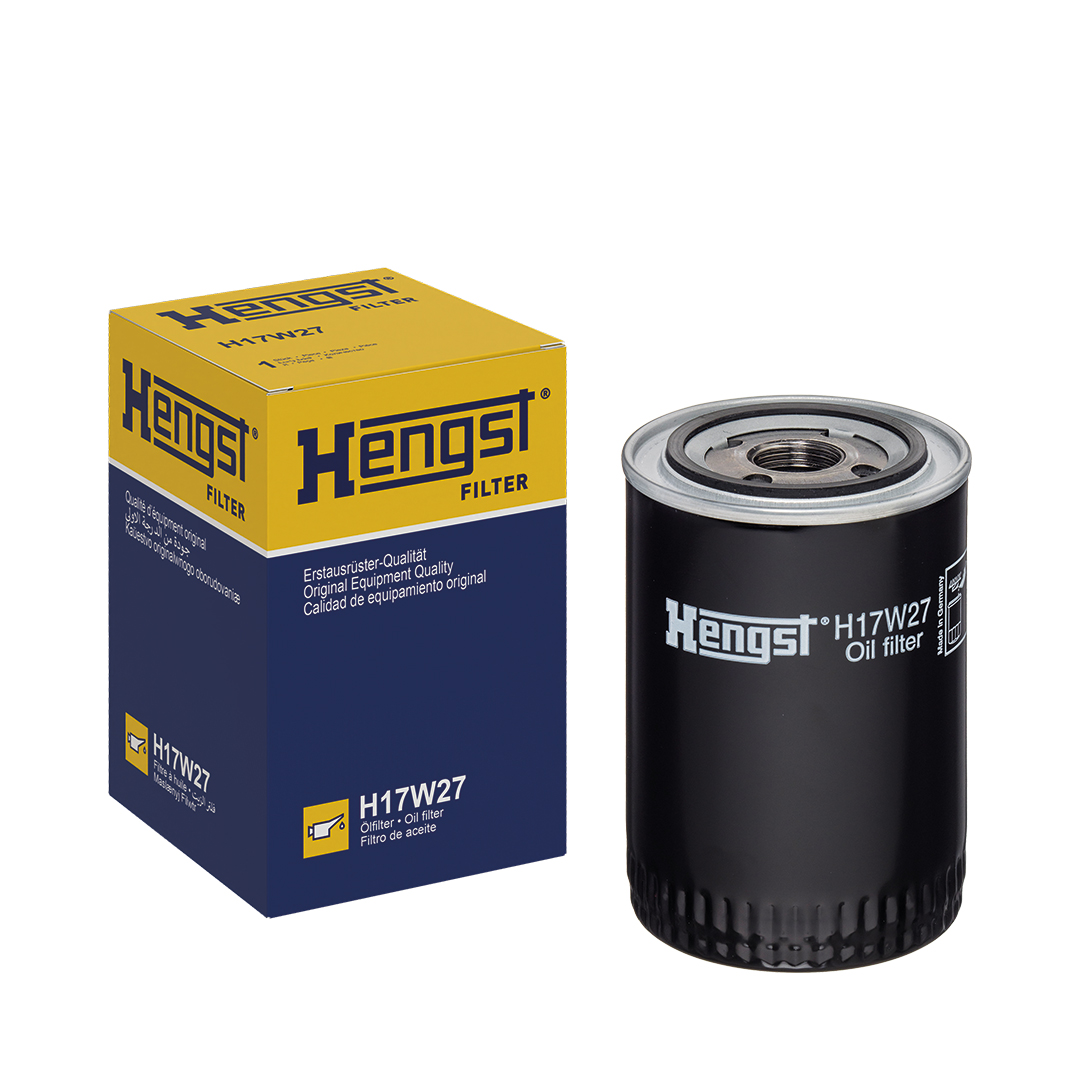 HENGST FILTER Oliefilter h17w27 Påskruet 143mm 1-12 UNF for FORD VOLVO NISSAN TOYOTA CBT RENAULT TRUCKS