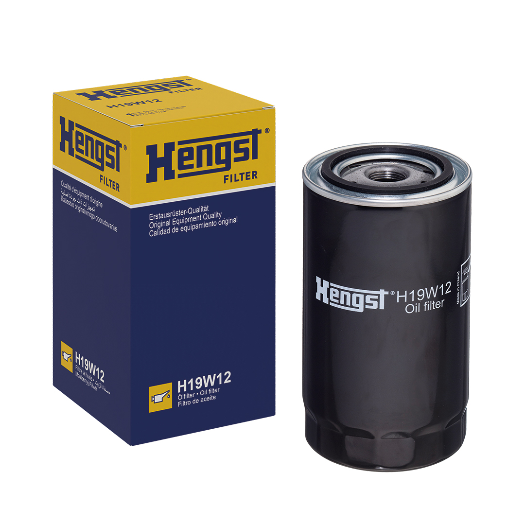 HENGST FILTER Oliefilter h19w12 Påskruet 175mm M22x1.5 for IVECO RENAULT TRUCKS