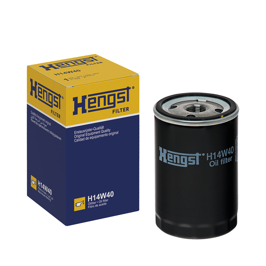 HENGST FILTER Oliefilter h14w40 Påskruet 123mm 3/4-16 UNF for FORD GENERAL MOTORS MERCEDES-BENZ