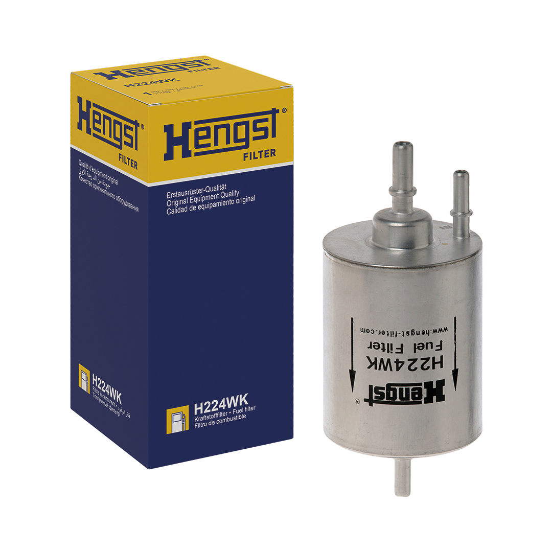HENGST FILTER Brændstof-filter h224wk Ledningsfilter 176mm for VAG