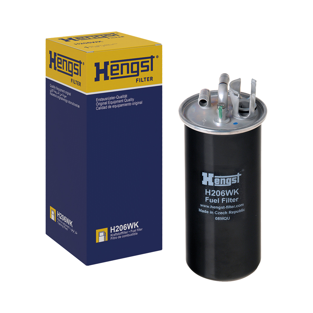 HENGST FILTER Brændstof-filter h206wk Ledningsfilter 188mm for VAG