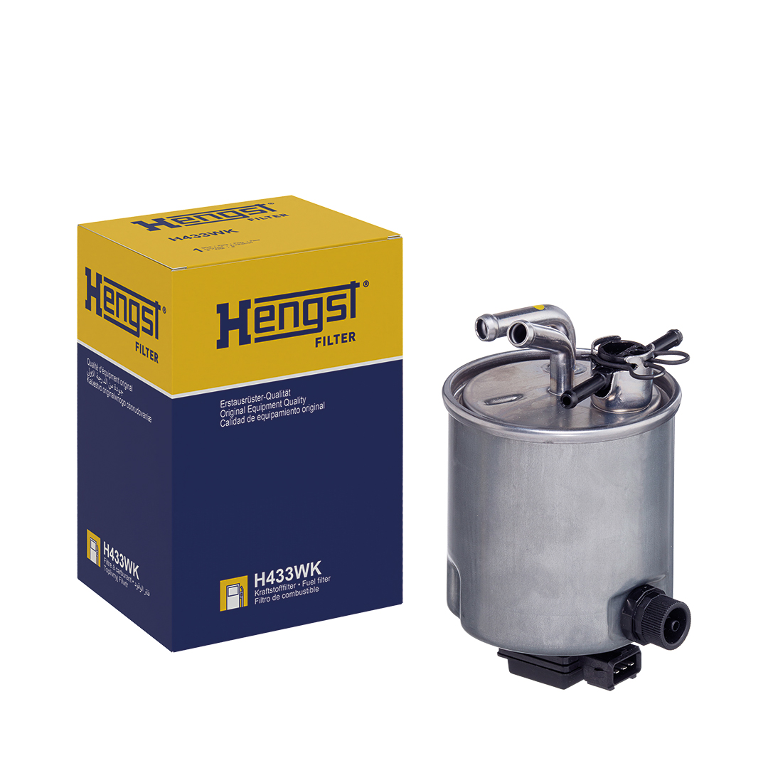 HENGST FILTER Brændstof-filter h433wk Ledningsfilter 160mm for NISSAN