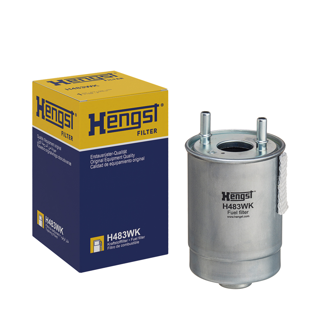 HENGST FILTER Brændstof-filter h483wk Ledningsfilter 177mm for RENAULT