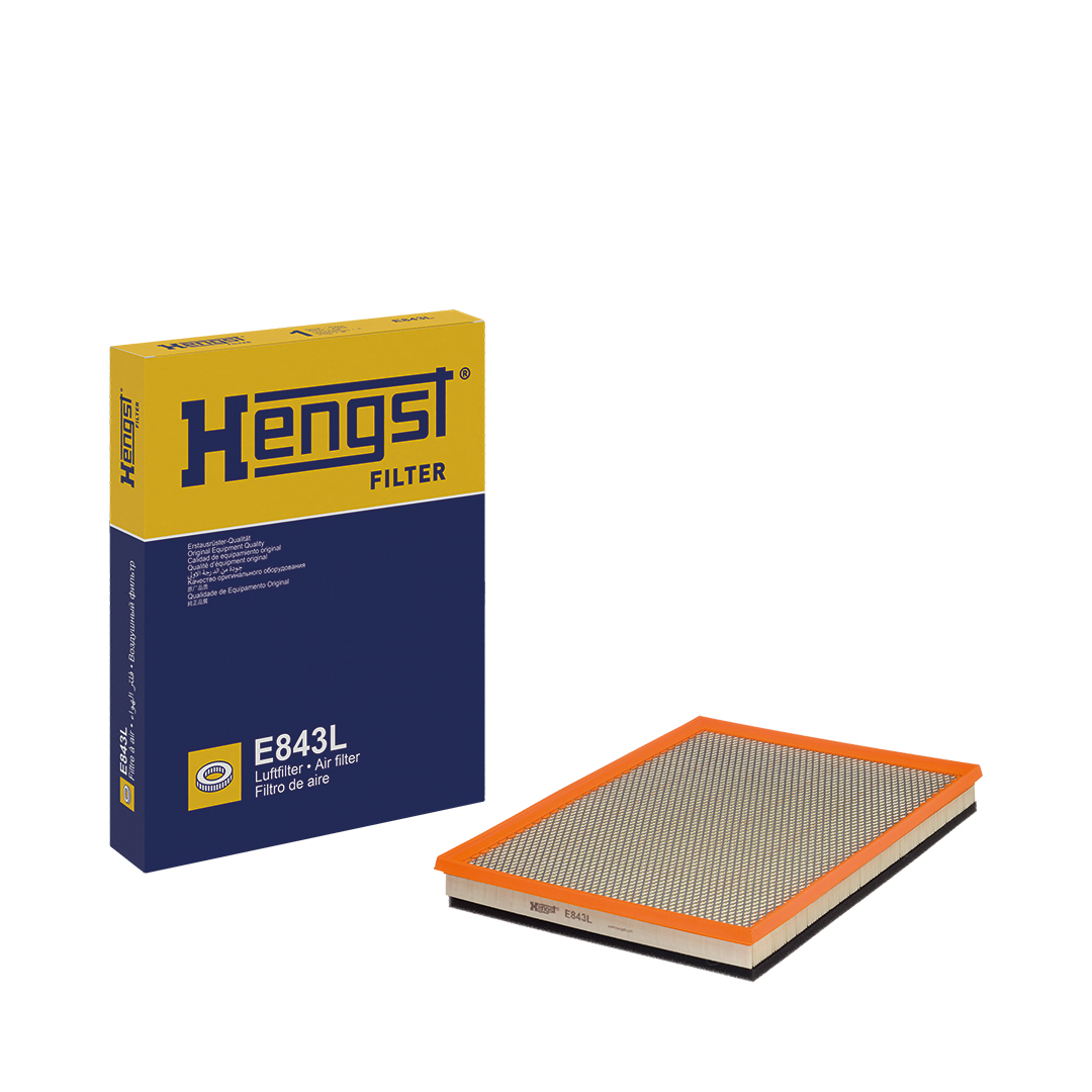 HENGST FILTER Luftfilter e843l Filterindsats 47mm for RENAULT TRUCKS