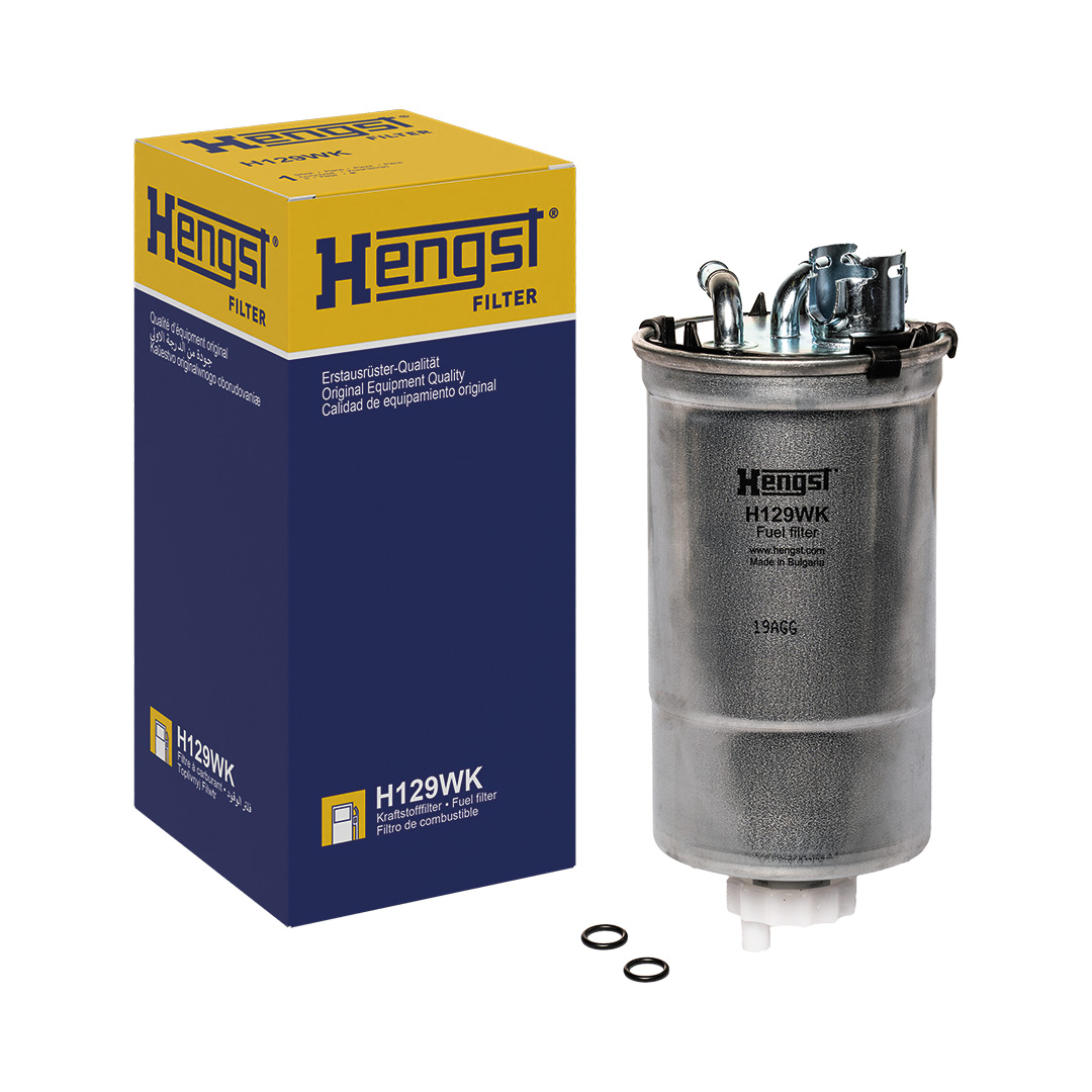 HENGST FILTER Brændstof-filter h129wk Ledningsfilter 198mm for VAG