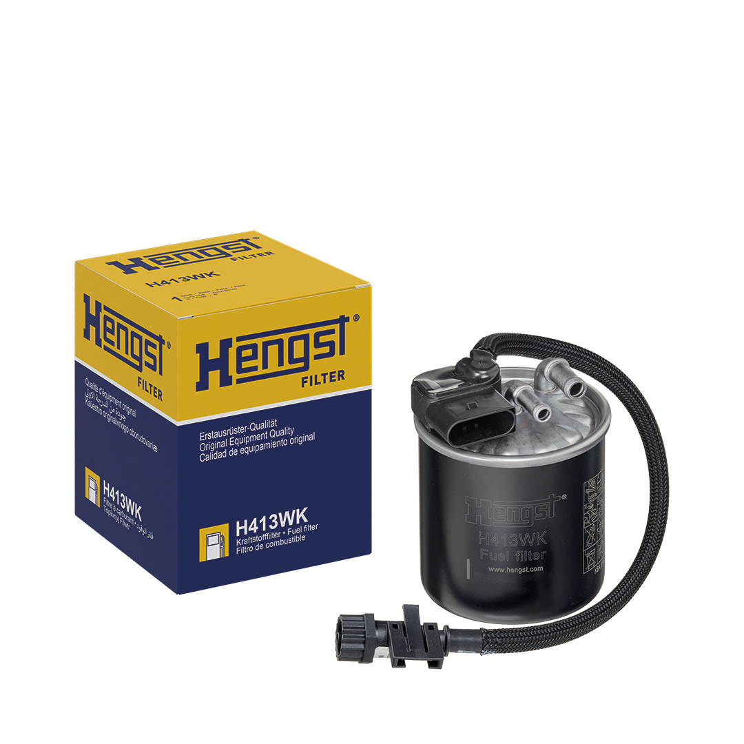 HENGST FILTER Brændstof-filter h413wk Ledningsfilter 125mm for MERCEDES-BENZ