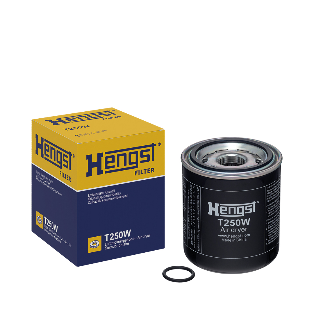 HENGST FILTER Lufttørrerpatron, trykluftanlæg t250w for DAF MAN SAAB VOLVO IVECO STEYR YUTONG RENAULT TRUCKS FORD MERCEDES-BENZ VW VAG IRISBUS BMC KI