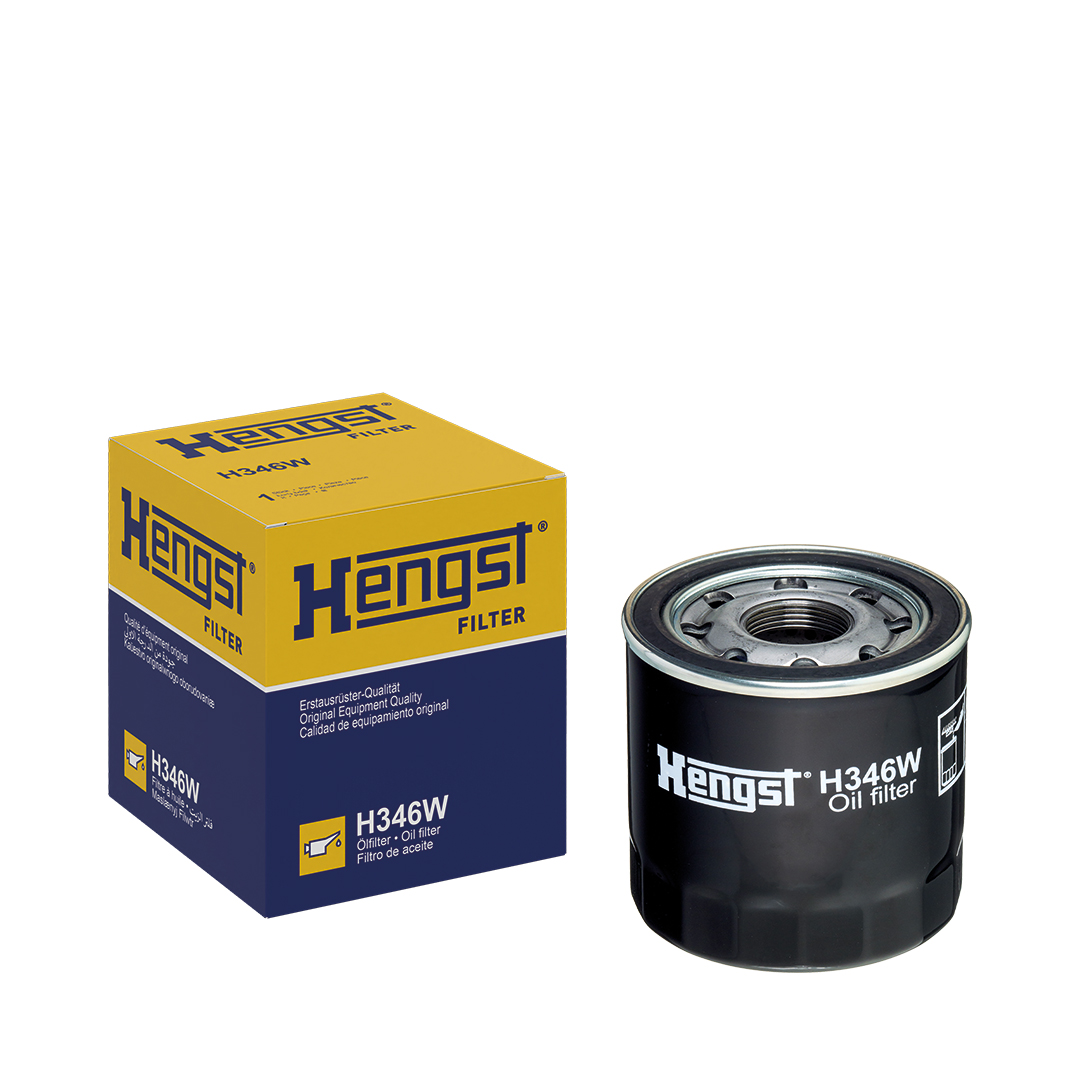 HENGST FILTER Oliefilter h346w Påskruet 122mm 1 1/2-12 U for ISUZU GMC NISSAN