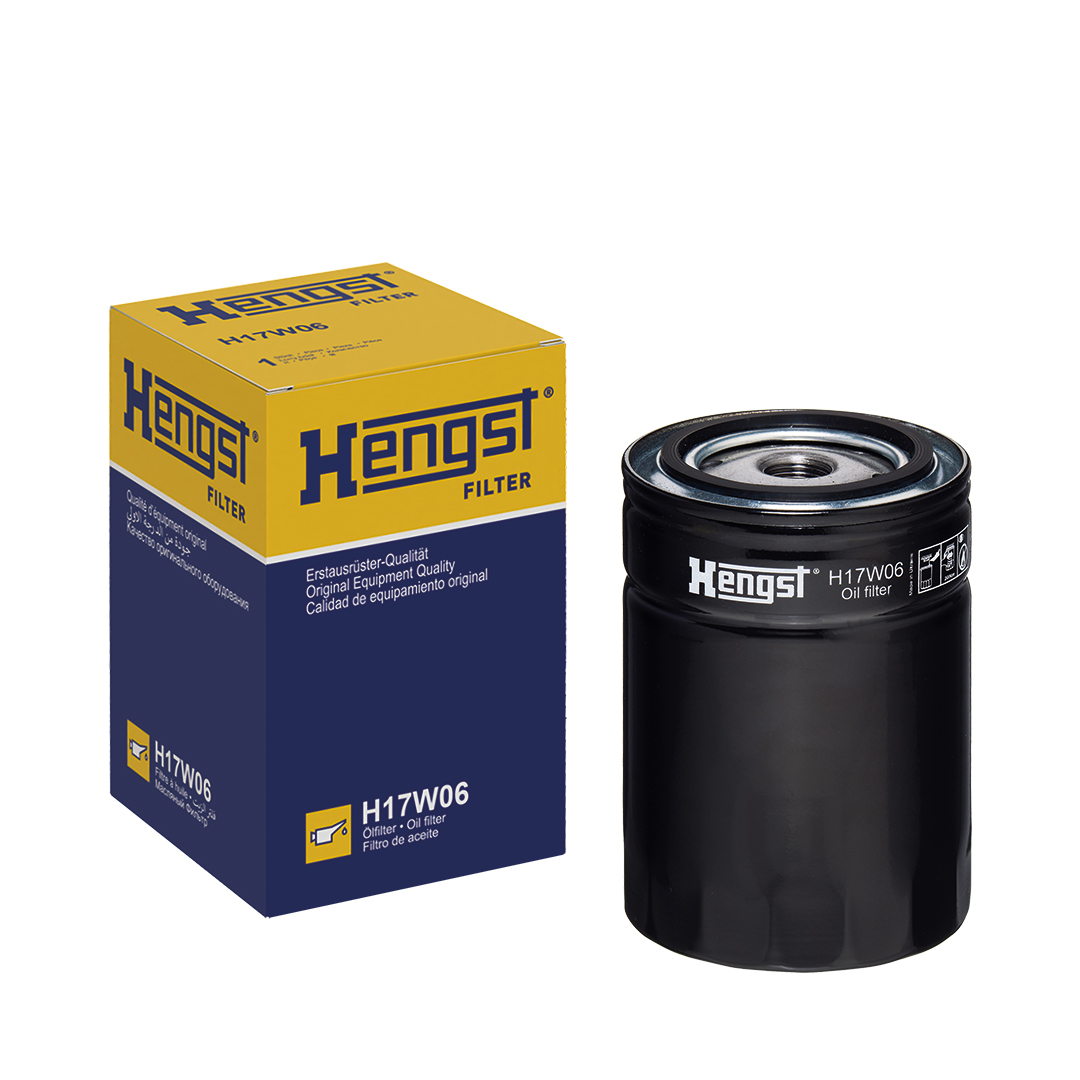 HENGST FILTER Oliefilter h17w06 Påskruet filter 132mm 3/4-16 UNF for FORD VOLVO GENERAL MOTORS ALFA ROMEO ASTON MARTIN NISSAN RENAULT TRUCKS VM