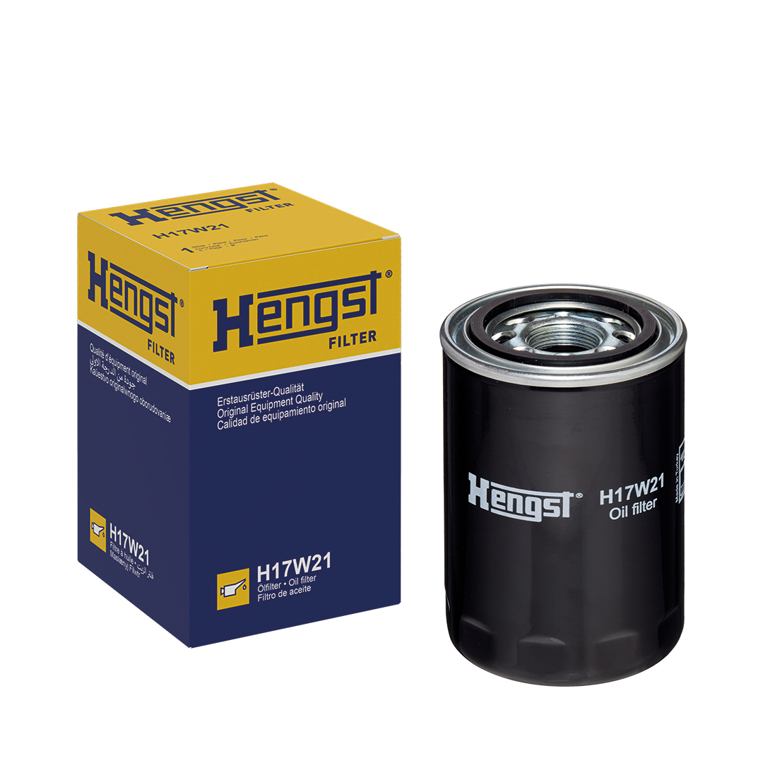 HENGST FILTER Oliefilter h17w21 Påskruet filter 143mm 1 1/8-16 UN for OPEL VOLVO GENERAL MOTORS ISUZU MERCEDES-BENZ FREIGHTLINER FORD RENAULT TRUCKS