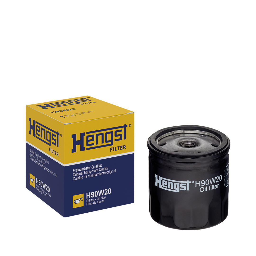 HENGST FILTER Oliefilter h90w20 Påskruet 79mm for AMC CHRYSLER FORD LISTER GENERAL MOTORS TALBOT FIAT ISUZU MAN TOYOTA