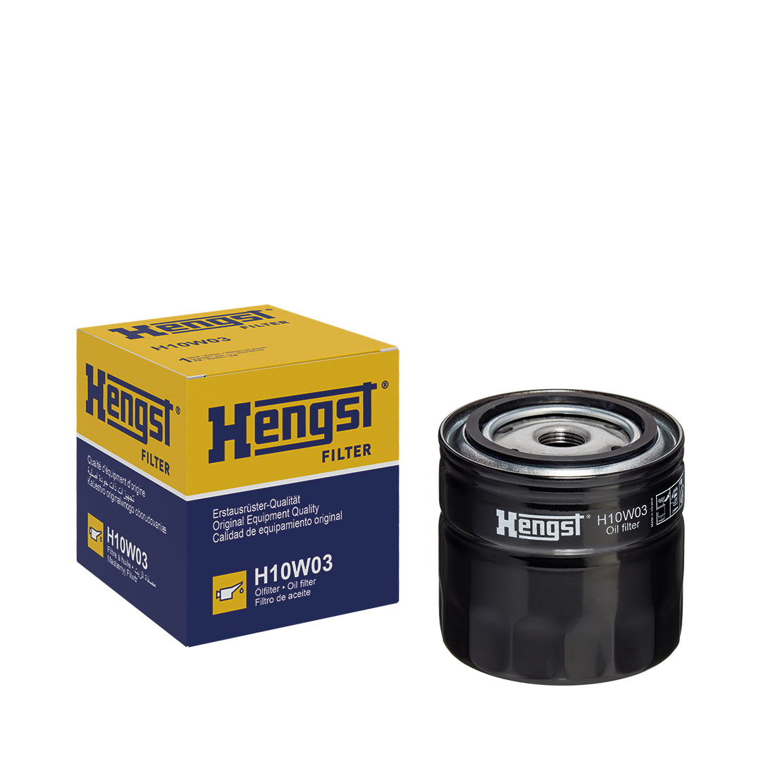 HENGST FILTER Oliefilter h10w03 Påskruet 95mm 3/4-16 UNF for FORD STEYR FIAT LISTER LAMBORGHINI RENAULT TRUCKS RENAULT HOLDER MWM GLAS