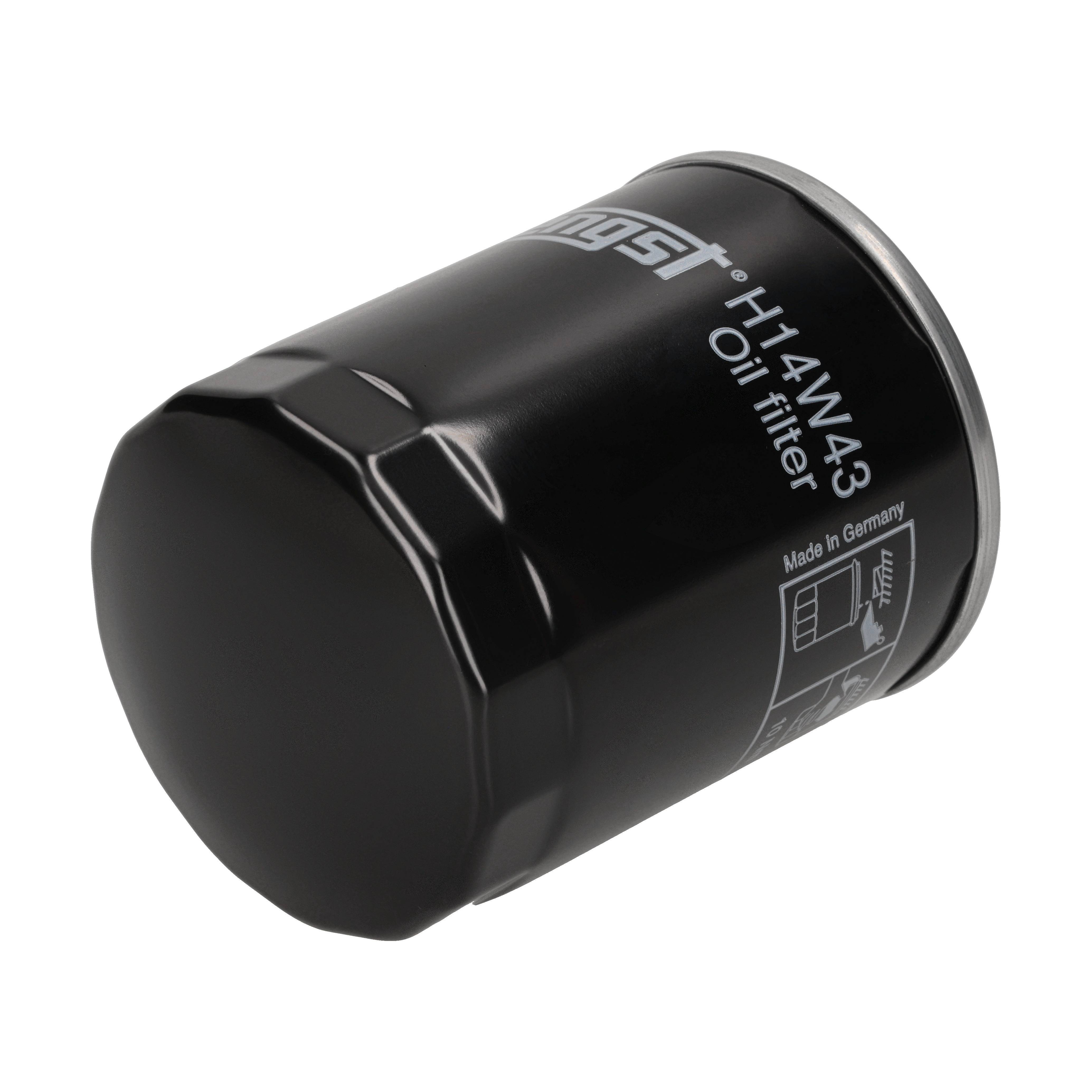 HENGST FILTER Oliefilter h14w43 Påskruet 100mm M22x1.5 for FORD VAG