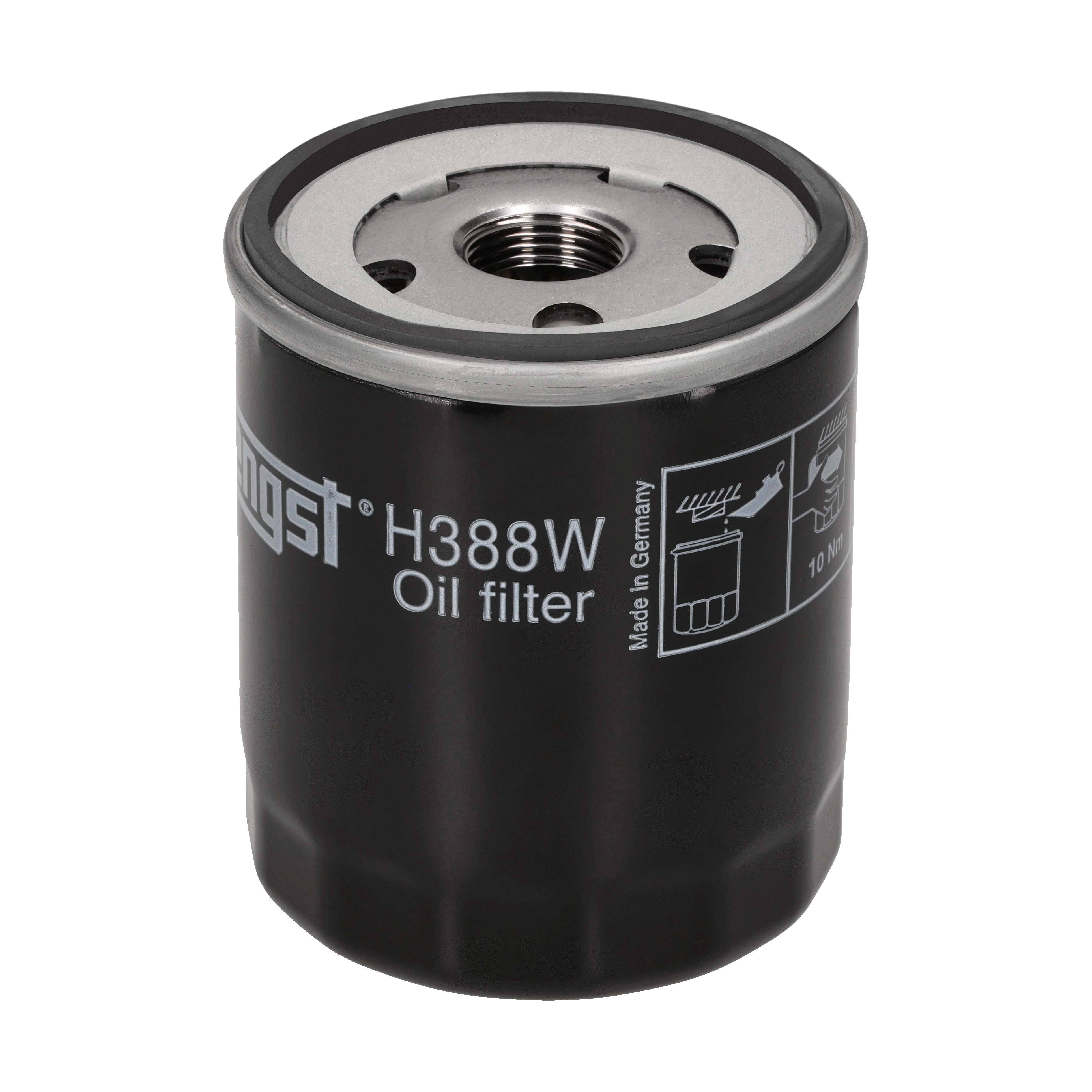 HENGST FILTER Oliefilter h388w Påskruet 94mm M20x1.5 for JEEP PEUGEOT FIAT TOYOTA