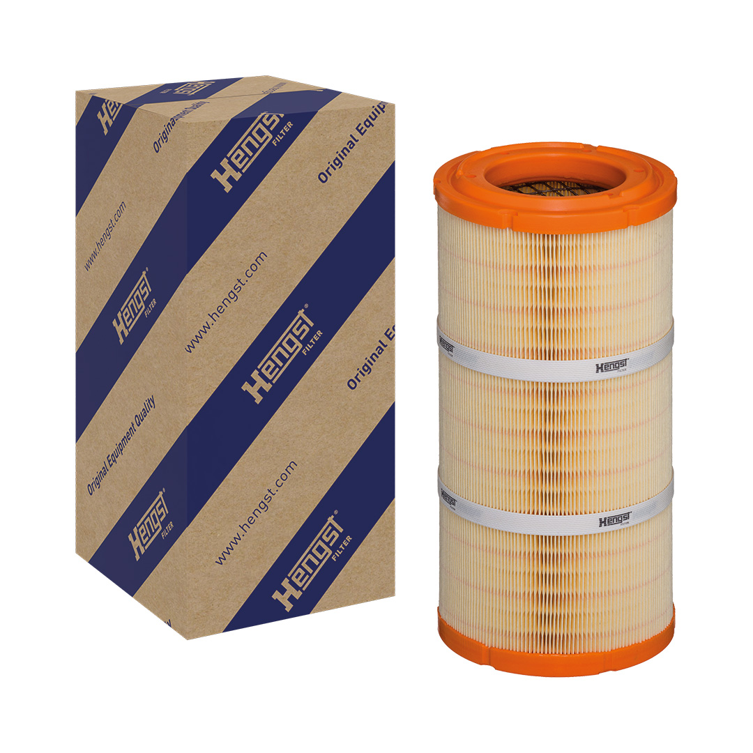 HENGST FILTER Luftfilter e434l Filterindsats 354mm for IVECO FIAT VOLVO ISUZU GENERAL MOTORS TOYOTA TRABANT RENAULT TRUCKS BMC