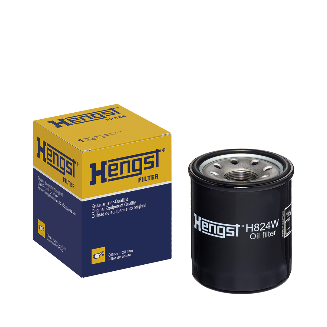 HENGST FILTER Oliefilter h824w Påskruet filter 100mm M26x1.5 for GMC GENERAL MOTORS ISUZU