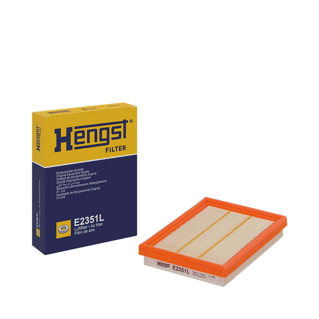 HENGST FILTER Luftfilter E2351L Filterindsats 35mm for RENAULT
