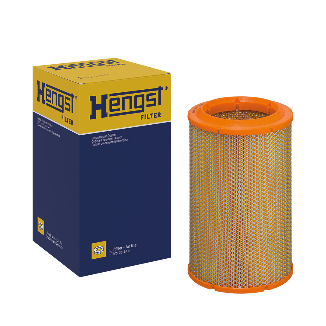 HENGST FILTER Luftfilter e1224l Filterindsats 256mm for FIAT