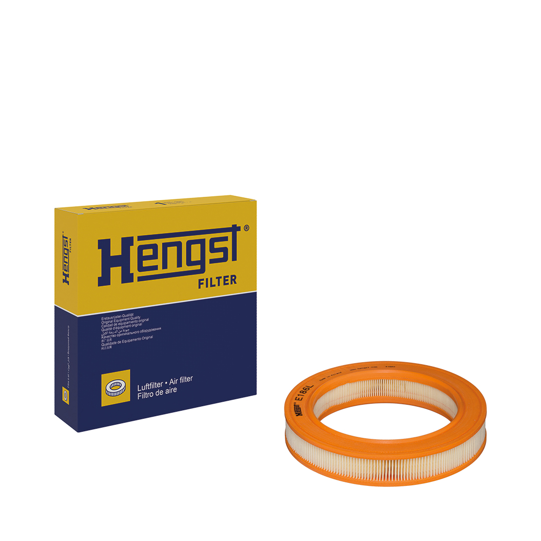 HENGST FILTER Luftfilter e186l Filterindsats 49mm for FORD GENERAL MOTORS OPEL VAUXHALL CITROËN VAG