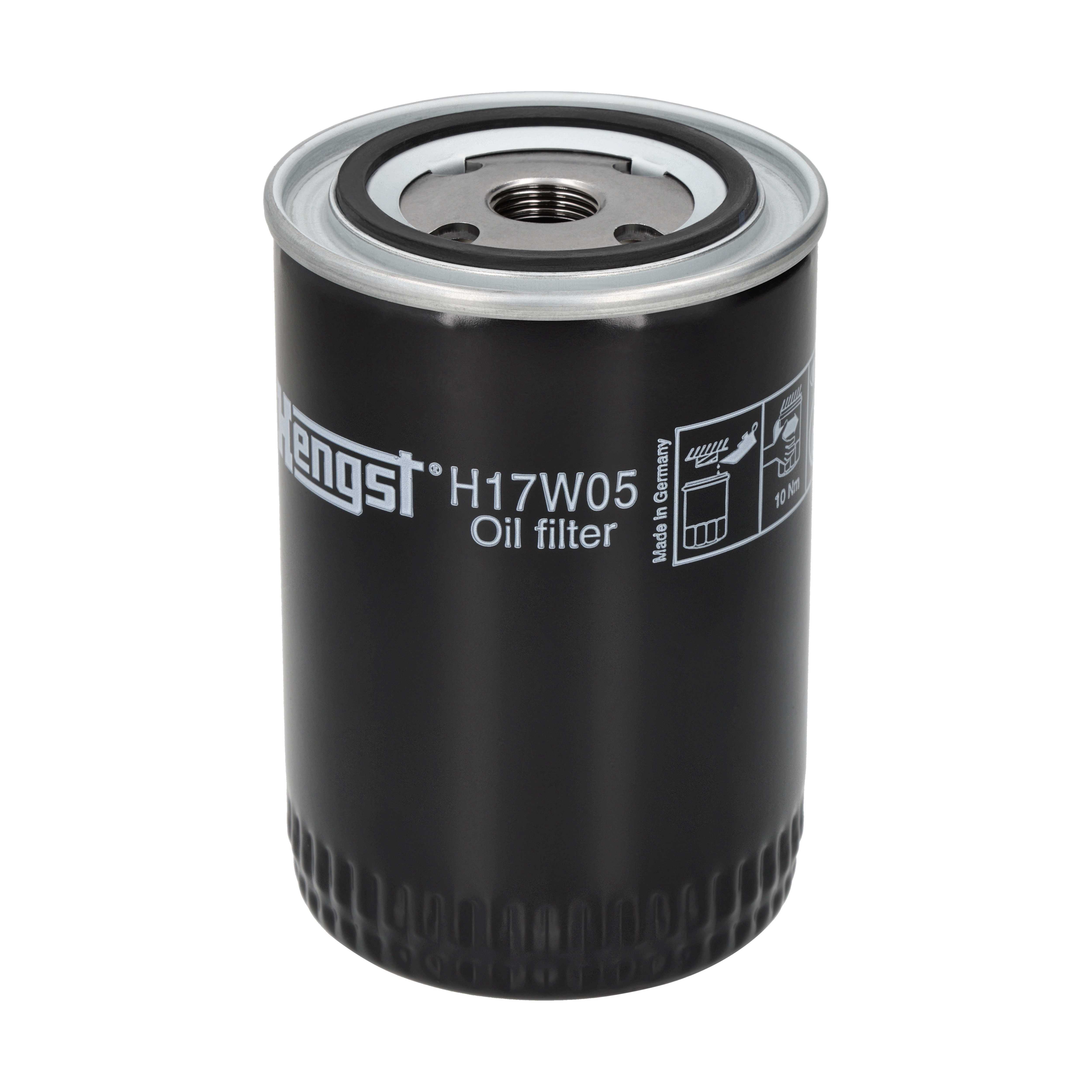 HENGST FILTER Oliefilter h17w05 Påskruet 142mm 3/4-16 UNF for VOLVO FORD VAUXHALL GENERAL MOTORS LAMBORGHINI VAG VW (SVW) RENAULT TRUCKS