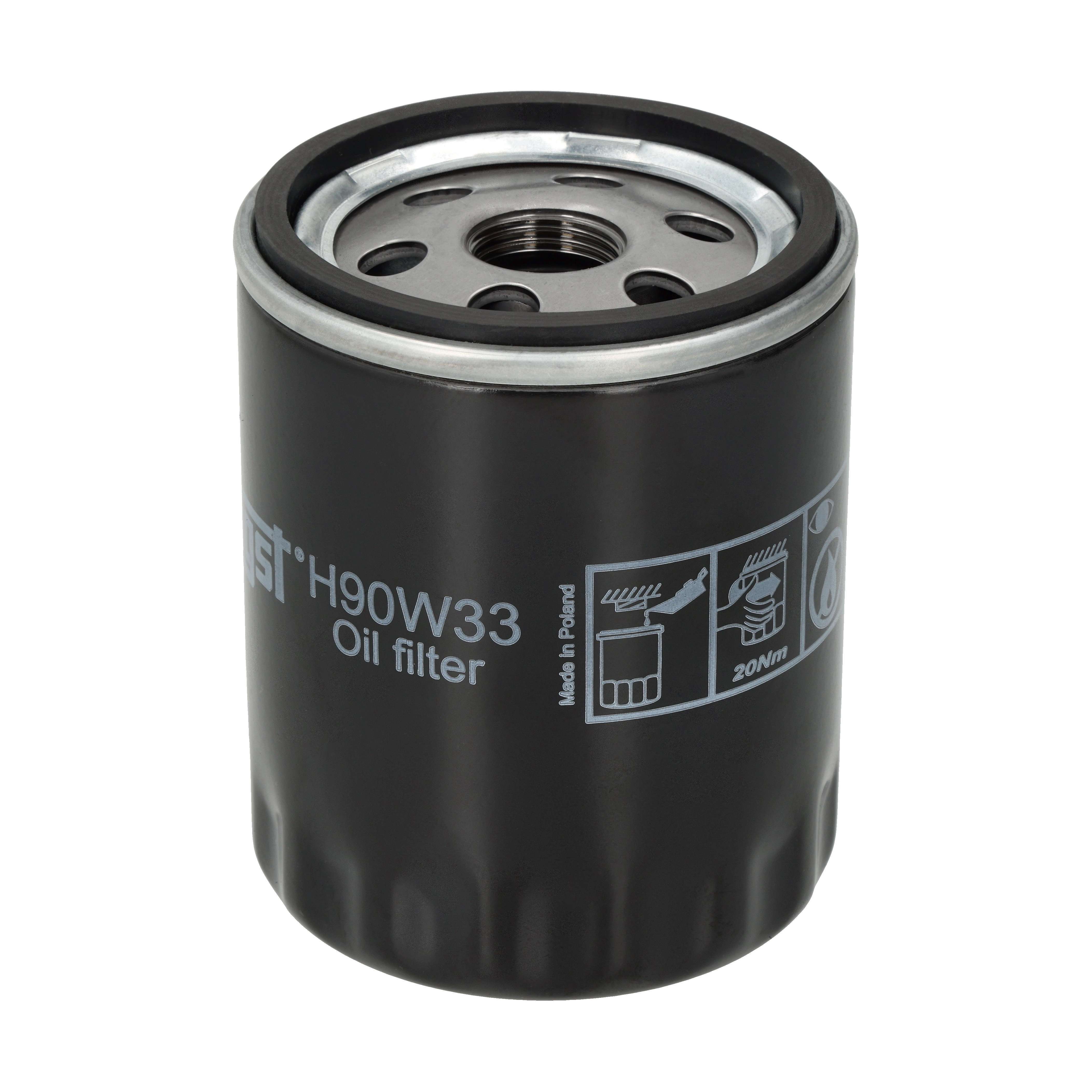 HENGST FILTER Oliefilter h90w33 Påskruet 89mm 3/4-16 UNF for MAZDA