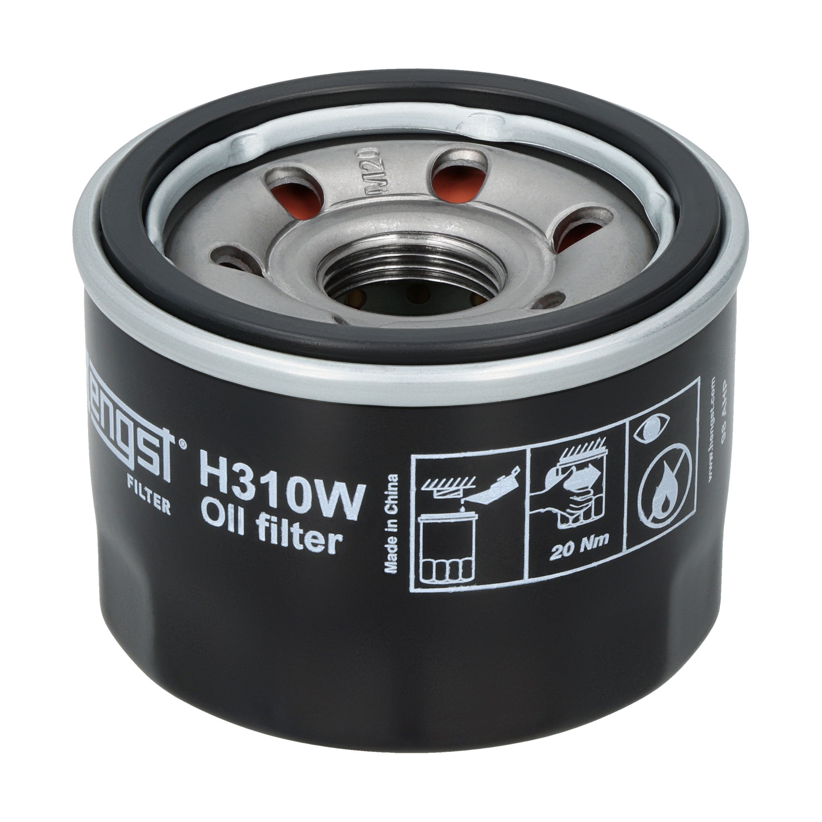 HENGST FILTER Oliefilter h310w Påskruet 58mm M20x1.5 for SMART MITSUBISHI