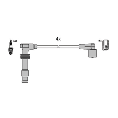 ASTEMO Tændkabelsæt 134121 for OPEL CHEVROLET