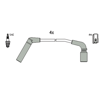 ASTEMO Tændkabelsæt 134260 for CHEVROLET