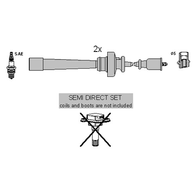 ASTEMO Tændkabelsæt 134613 for MITSUBISHI