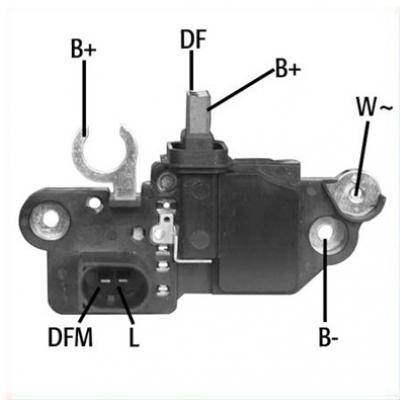 ASTEMO Generatorregulator 130570 for IVECO FIAT MERCEDES-BENZ VW RENAULT