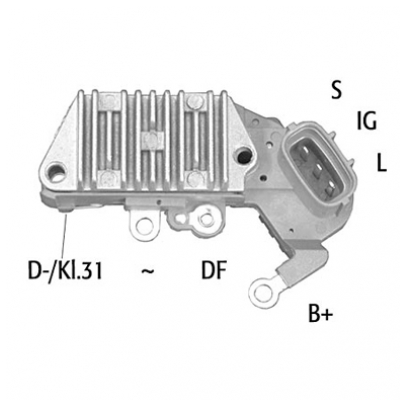 ASTEMO Generatorregulator 132890 for TOYOTA