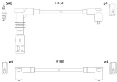 ASTEMO Tændkabelsæt 134700 for VW