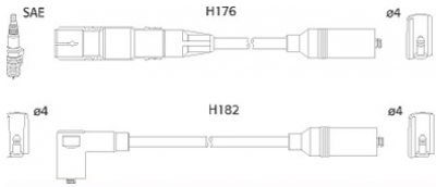 ASTEMO Tændkabelsæt 134817 for VW