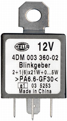 HELLA Blinkrelæ 4dm003360027 for FORD HOLDEN OPEL VAUXHALL HAMM BMW O&K LIEBHERR JUNGHEINRICH VOLVO CASE IH HAKO NEOPLAN VW WEIDEMANN AMAZONE TEREX M