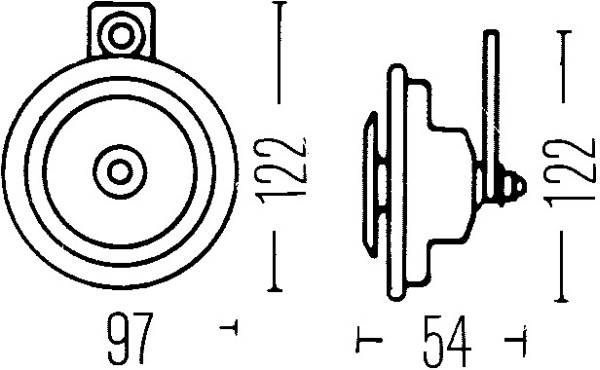 HELLA Horn 3AL 002 952-857 for FORD IVECO