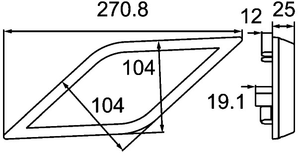 HELLA Baglygte 2nr013345271 LED venstre
