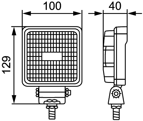 HELLA Arbejdsprojektør 1ga357107012 LED