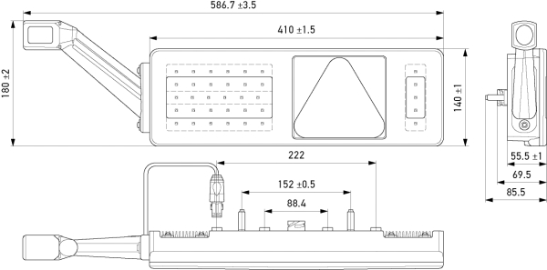 HELLA Baglygte 2vp340970041 LED højre