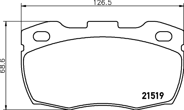HELLA Bremseklodser 8db355012871 for LAND ROVER