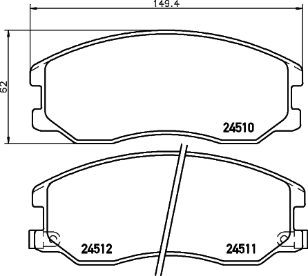 DON Bremseklodser pcp1177 for FORD USA OPEL VAUXHALL CHEVROLET SUZUKI