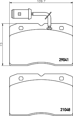 DON Bremseklodser pcp1710 for IVECO